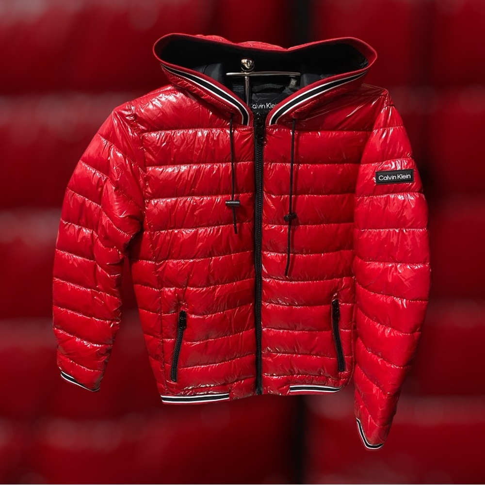 Calvin Klein Red Puffer Jacket